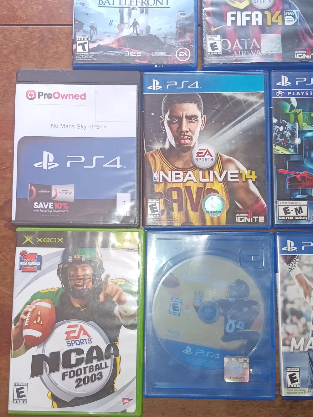 Sony 4 Blue Game Case Bundle - Assorted EA Sports Titles
